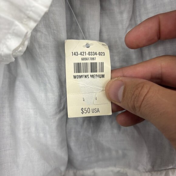 Abercrombie & Fitch Skirt Womens Medium Blue White Gingham Pleated Lined Belted - Picture 9 of 11